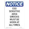 Signmission OSHA Notice Sign, ESD Sensitive Area Smocks Must, 24in X 18in Aluminum, 18" W, 24" L, Portrait OS-NS-A-1824-V-12171 - alternate 1